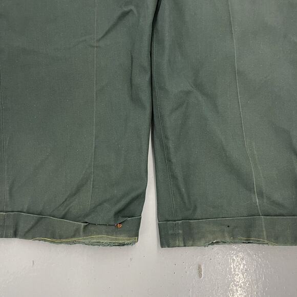 Vintage 60s Koraton Green Sanforized Workwear Chinos 40x29 - Picture 5 of 7